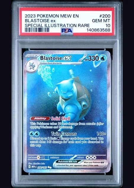 Blastoise ex Scarlet & Violet 151 PSA 10