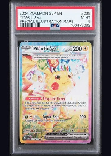 Pikachu ex Surging Sparks PSA 9