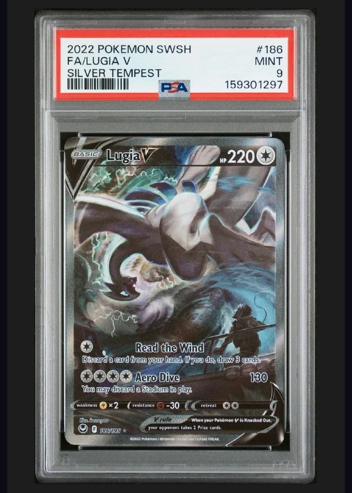 Lugia V Silver Tempest PSA 9